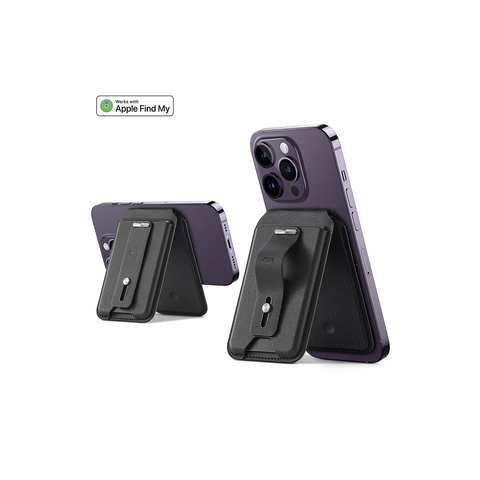 Ví da ESR Magnetic HaloLock GEO tích hợp FindMy kiêm giá đỡ tương thích iPhone 12 trở lên