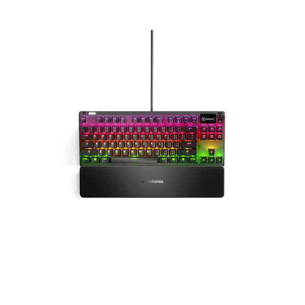 Bàn phím gaming có dây kê tay Steelseries Apex 7 TKL, Led RGB, 50 triệu Clicks, màn hình Oled, BH 1 năm