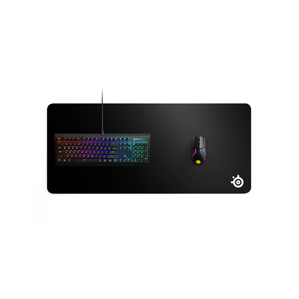 Lót chuột SteelSeries QcK Heavy màu đen dày 6mm, chất liệu vải dệt, chống trơn trượt, bảo hành 1 năm