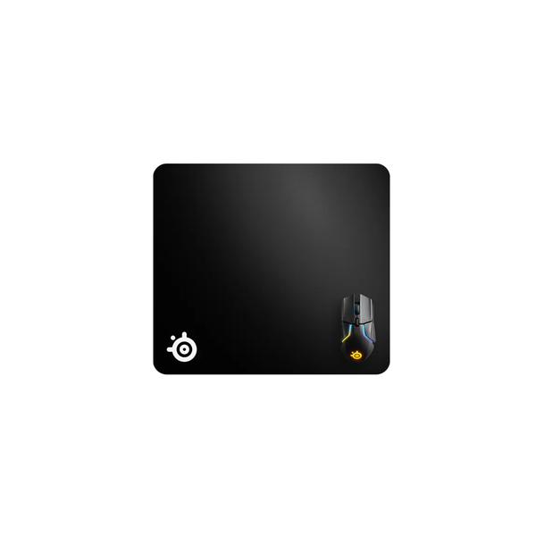 Lót chuột SteelSeries QcK Heavy màu đen dày 6mm, chất liệu vải dệt, chống trơn trượt, bảo hành 1 năm