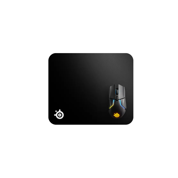 Lót chuột SteelSeries QcK Heavy màu đen dày 6mm, chất liệu vải dệt, chống trơn trượt, bảo hành 1 năm