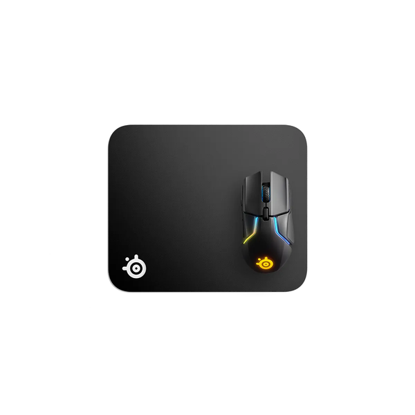 Lót chuột SteelSeries QcK màu đen, dày 2mm chất liệu vải dệt chống trượt êm tay phù họp mọi loại chuột, bảo hành 1 năm