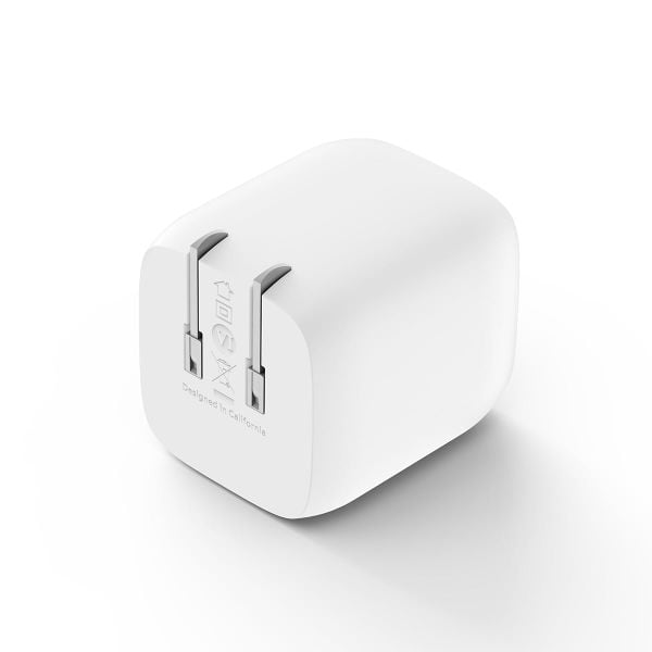 Củ sạc nhanh Belkin 45W, 2 cổng USB-C, PD 3.0 PPS GaN