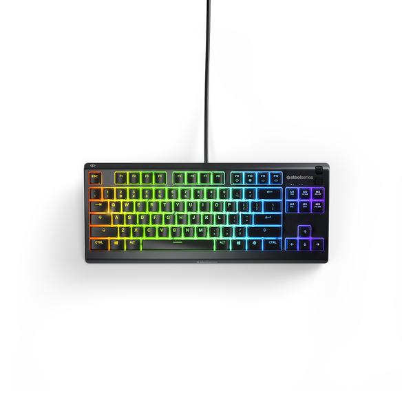 Bàn phím gaming có dây SteelSeries Apex 3 TKL led RGB, 20 triệu clicks, kháng nước, Whisper-Quiet switch, Bảo hành 1 năm