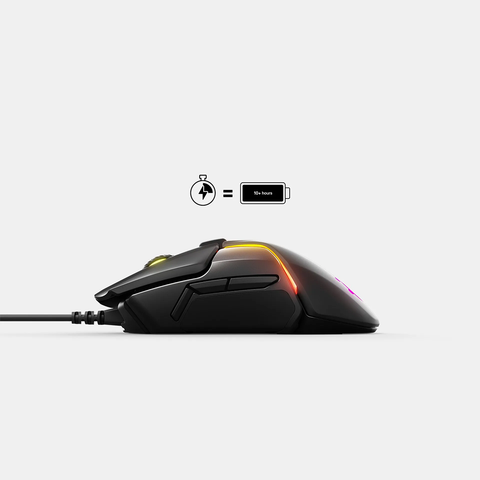 Chuột gaming không dây SteelSeries Rival 650 màu đen, led RGB, 18000CPI, 350IPS, 60 triệu clicks, bảo hành 1 năm
