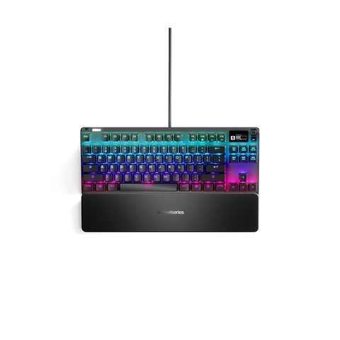 Bàn phím gaming có dây SteelSeries Apex Pro TKL màu đèn, led RGB, màn hình Oled, 100 triệu clicks, bảo hành 1 năm