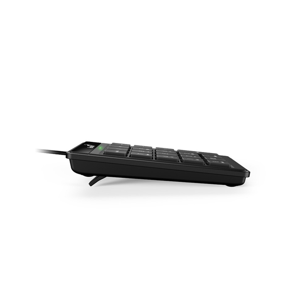 Bàn phím số rời Genius NumPad 110 màu đen, có dây kết nối USB, 19 phím, 2 phím bổ sung, công thái học, Bảo hành chính hãng 1 đổi 1 trong 1 năm