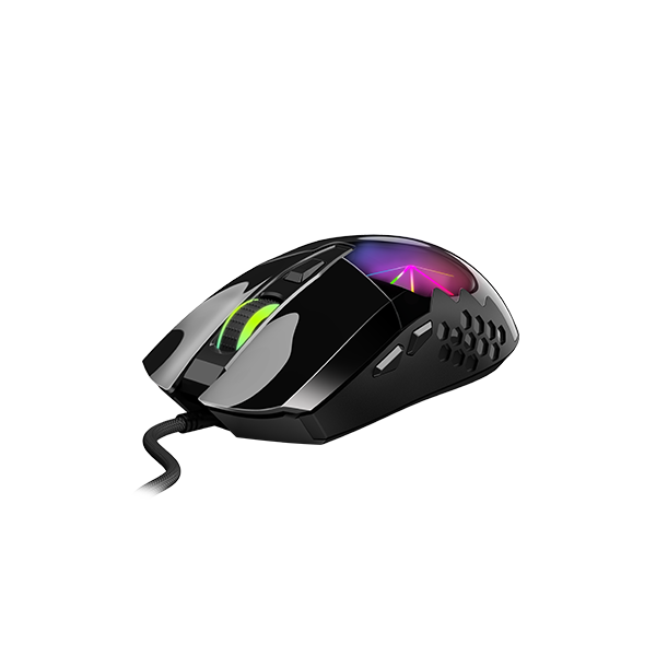 Chuột gaming có dây Genius Scorpion M715 màu đen - nhẹ, 6 nút lập trình, 7 màu LED, DPI 7200