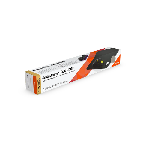 Lót chuột SteelSeries QcK Edge màu đen chất liệu vải dệt dày 2mm phù hợp cho mọi loại chuột, bảo hành 1 năm