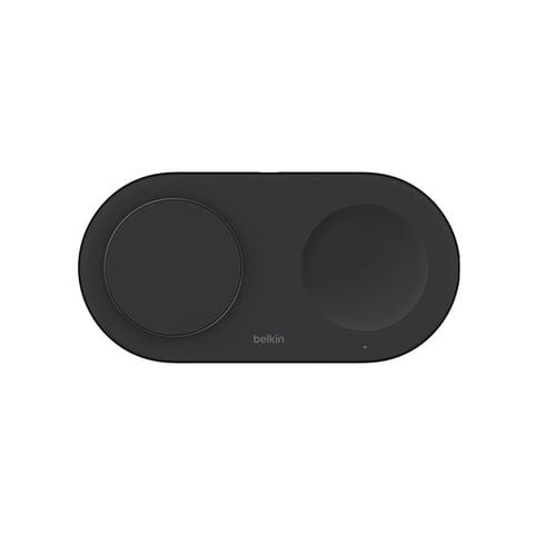 Đế sạc không dây 2 trong 1 Belkin BoostCharge Universal Qi2 15W thêm cổng USB-C - hỗ trợ iPhone, Samsung