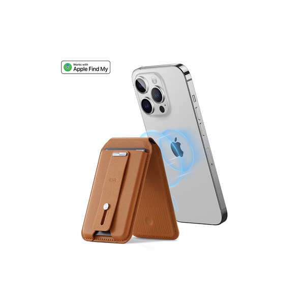 Ví da ESR Magnetic HaloLock GEO tích hợp FindMy kiêm giá đỡ tương thích iPhone 12 trở lên