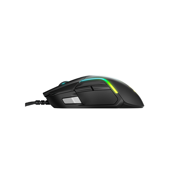 Chuột gaming có dây SteelSeries Rival 5 màu đen, 9 nút lập trình, led RGB, nặng 85g, CPI 18000, bảo hành 1 năm