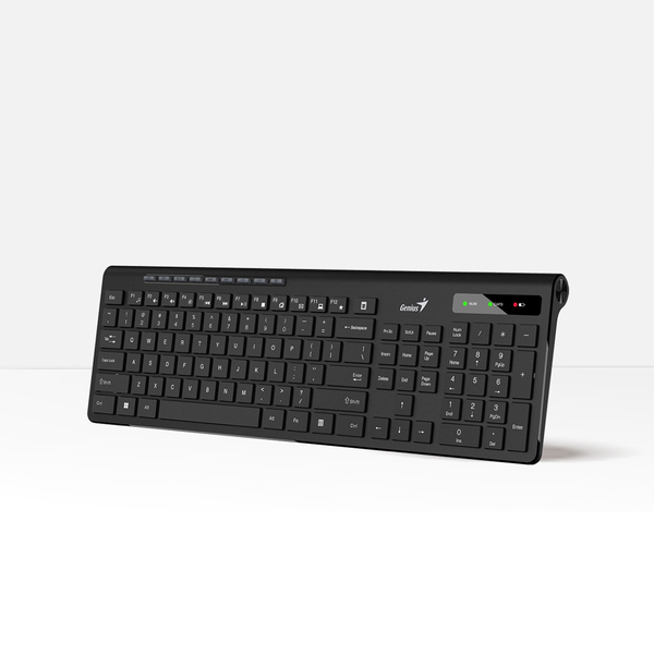Bàn phím không dây Genius SlimStar 7230 - full size, tích hợp phím trợ năng cho văn phòng, công thái học gõ thoải mái