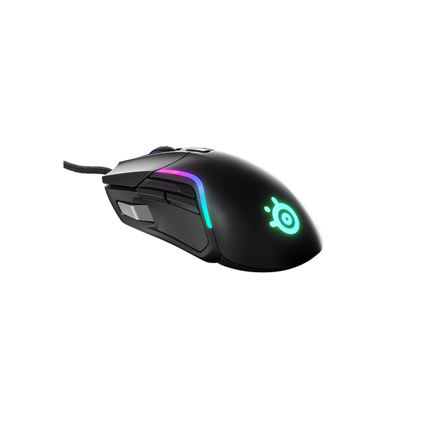 Chuột gaming có dây SteelSeries Rival 5 màu đen, 9 nút lập trình, led RGB, nặng 85g, CPI 18000, bảo hành 1 năm