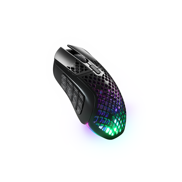 Chuột gaming không dây SteelSeries Aerox 9 Wireless màu đen, led RGB, 18000CPI, 400IPS, pin 400H, bảo hành 1 năm