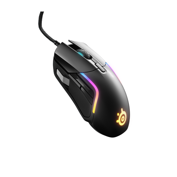 Chuột gaming có dây SteelSeries Rival 5 màu đen, 9 nút lập trình, led RGB, nặng 85g, CPI 18000, bảo hành 1 năm