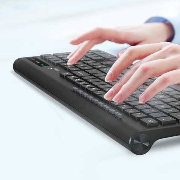 Bàn phím không dây Genius SlimStar 7230 - full size, tích hợp phím trợ năng cho văn phòng, công thái học gõ thoải mái
