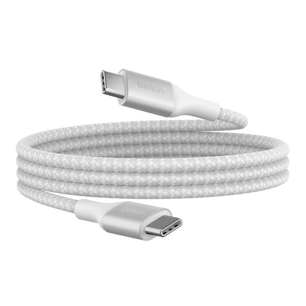 Cáp USB C - C vỏ dù, công suất 240W, USB-C PD3.1, 2 mét, màu đen Belkin