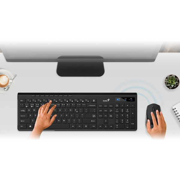 Combo bàn phím chuột không dây Genius Bluetooth SlimStar 8230 fullsize