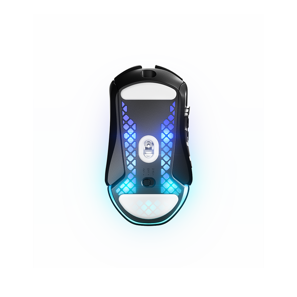 Chuột gaming không dây SteelSeries Aerox 9 Wireless màu đen, led RGB, 18000CPI, 400IPS, pin 400H, bảo hành 1 năm
