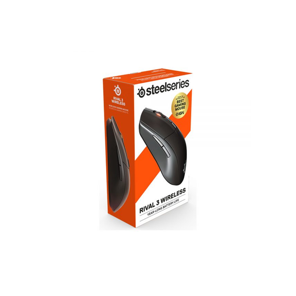 Chuột gaming không dây  SteelSeries Rival 3 Wireless màu đen 6 nút, pin 400H, 18000 CPI, 400DPI, bảo hành 1 năm