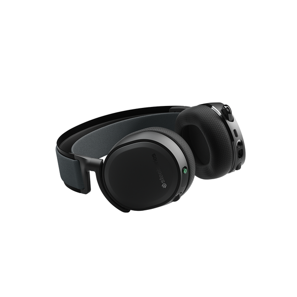 Tai nghe chụp tai gaming không dây SteelSeries Arctis 7+ Wireless màu đen/trắng, thời gian nghe 30H, bảo hành 1 năm