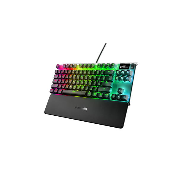 Bàn phím gaming có dây SteelSeries Apex Pro TKL màu đèn, led RGB, màn hình Oled, 100 triệu clicks, bảo hành 1 năm