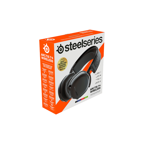 Tai nghe chụp tai gaming không dây SteelSeries Arctis 7+ Wireless màu đen/trắng, thời gian nghe 30H, bảo hành 1 năm