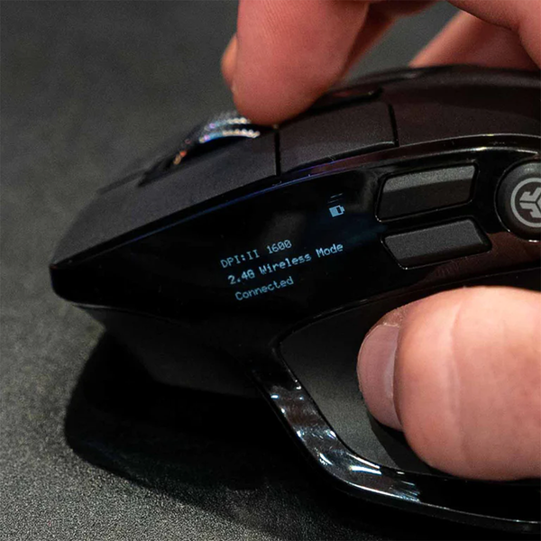 Chuột JLab không dây Bluetooth pin sạc Epic màu đen - Hàng chính hãng - Bảo hành 2 năm