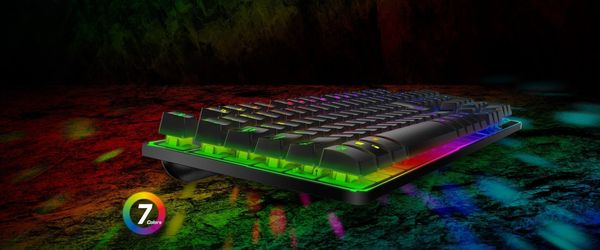 Bàn phím giả cơ gaming có dây Genius Scorpion K8 màu đen fullsize led RGB switch 10 triệu lần nhấn, bảo hành 1 đổi 1 trong 1 năm