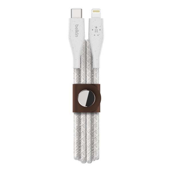 Cáp BoostCharge USB-C to Lightning 30W 1.2M siêu bền với DuraTek™ kèm dây da