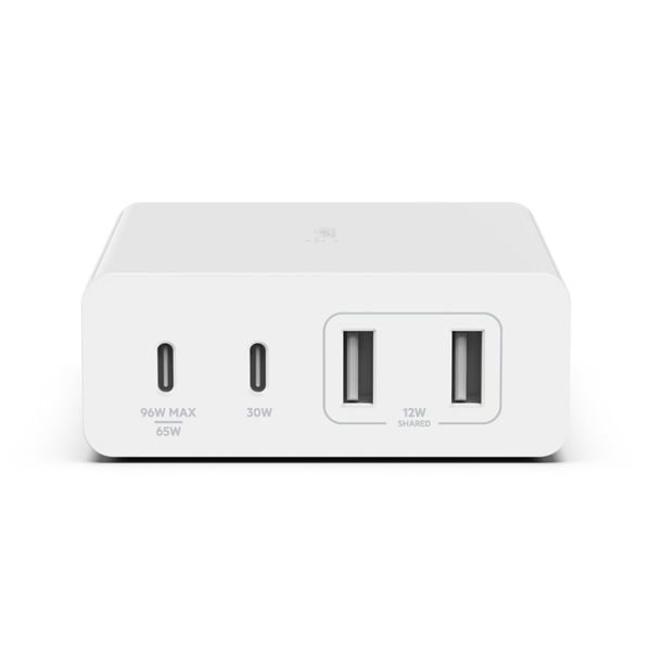 Sạc nhanh BOOST↑CHARGE™ PRO Belkin 108W (4 cổng) GaN - 2 USB C và 2 USB A (tương thích iPhone 15)