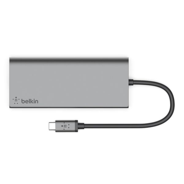 Hub chuyển đổi Belkin USB Type C Multimedia 6in1 - HDMI 4K 30Hz, Gigabit ethernet