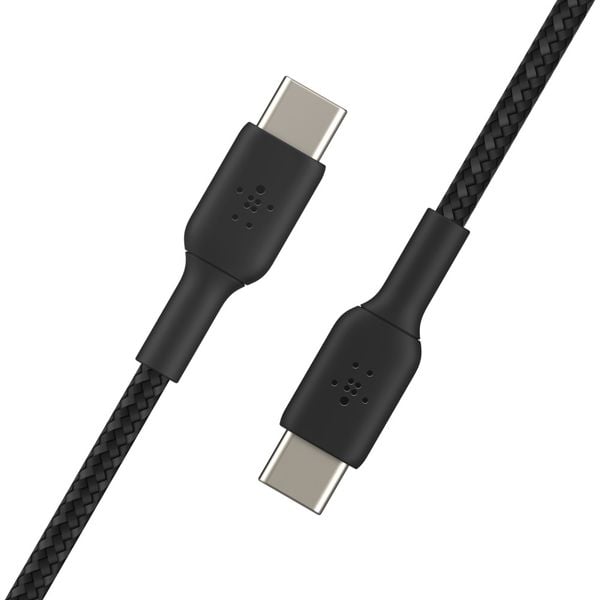 Cáp sạc nhanh USB Type C to C BOOST↑CHARGE™ Belkin vỏ dù, 1 mét, 60W (tương thích iPhone 15)