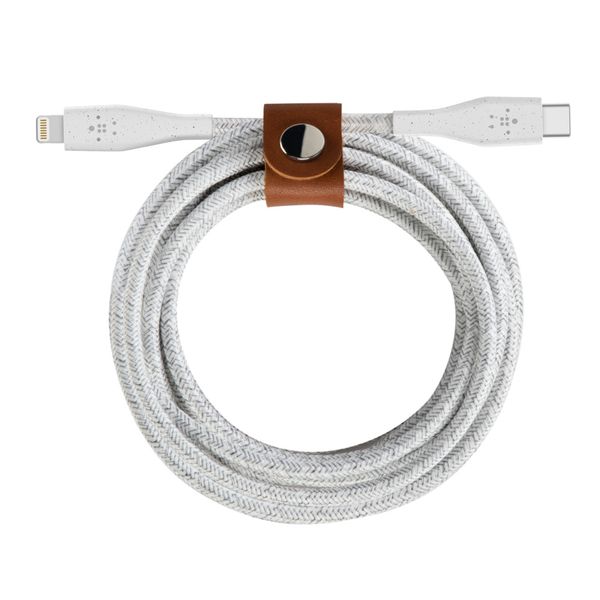 Cáp BoostCharge USB-C to Lightning 30W 1.2M siêu bền với DuraTek™ kèm dây da