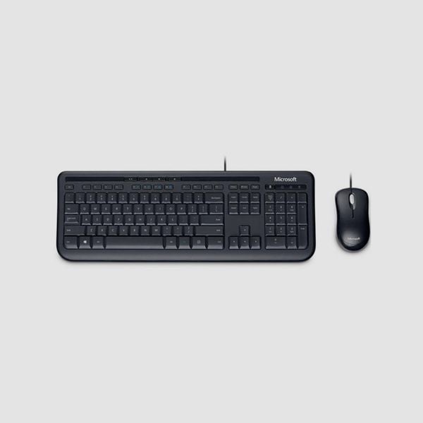 Bộ bàn phím chuột máy tính có dây Microsoft Wired Desktop 600 APB