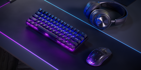 Bàn phím gaming không dây SteelSeries Apex Pro Mini Wireless kích thước 60%