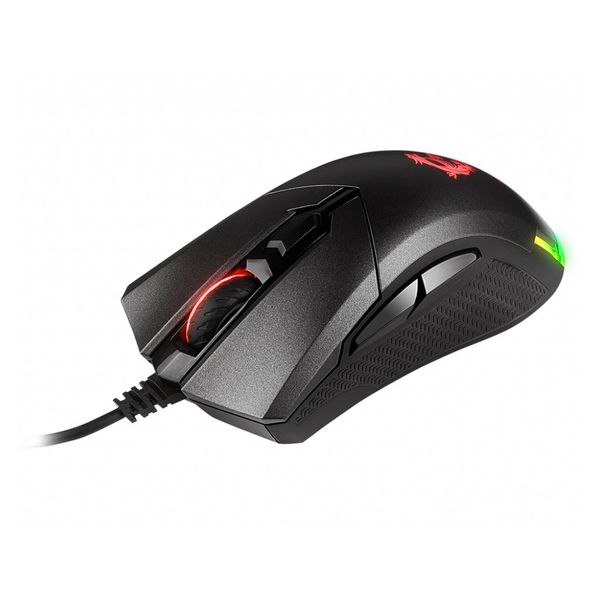 Chuột gaming có dây MSI Clutch GM50 Switch OMRON - 20 triệu lần nhấn - DPI 6400 - Cáp 2m - RGB Mystic Light