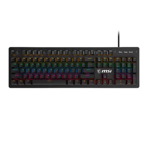 Bàn phím cơ gaming MSI FORGE GK300 màu đen