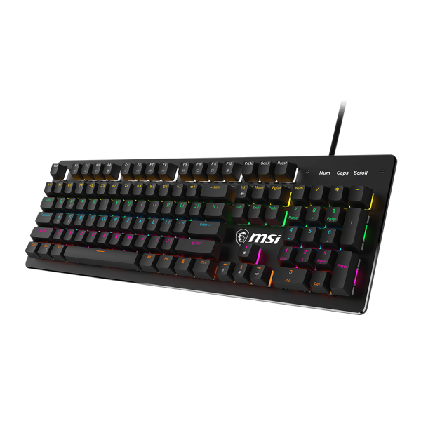 Bàn phím cơ gaming MSI FORGE GK300 màu đen