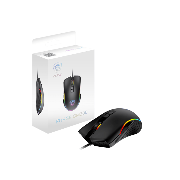 Chuột gaming có dây MSI FORGE GM300 màu đen