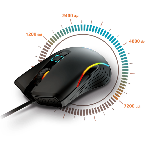 Chuột gaming có dây MSI FORGE GM300 màu đen