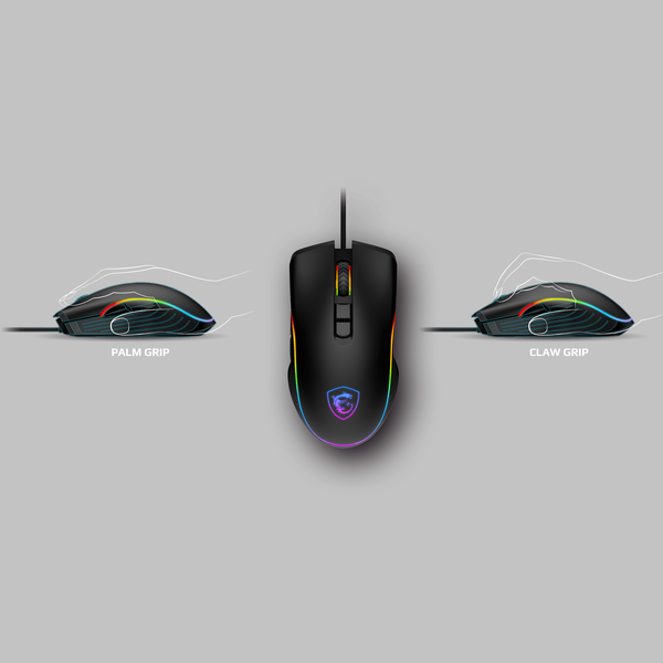 Chuột gaming có dây MSI FORGE GM300 màu đen