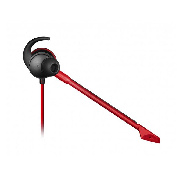 Tai nghe gaming nhét tai MSI Immerse GH10 có dây - Kết nối jack 3,5mm - Tương thích PC, Mac, PS5/4, XBOX - Màu đỏ đen