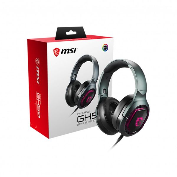 Tai nghe gaming có dây MSI Immerse GH50 (màu đen) - S37-0400020-SV1
