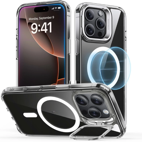 Ốp lưng cho iPhone 16 Series kèm chân đế ESR Classic Hybrid Case HaloLock
