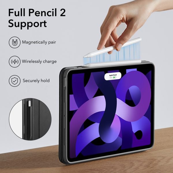 Bao da Magnetic ESR Shift dành cho iPad Air 4/5 cải thiện tầm nhìn, 9 góc độ chuyển đổi