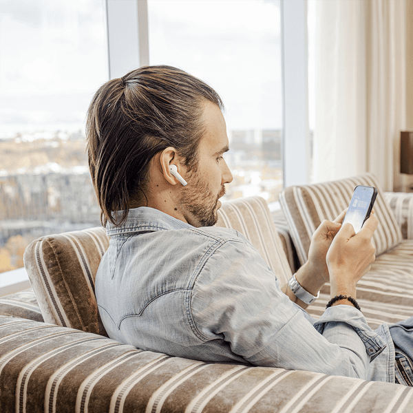 Tai nghe Bluetooth TWS không dây Defunc True Entertainment thời gian nghe 30H, chống nước IPX4, Bảo hành 1 năm