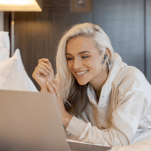 Tai nghe Bluetooth TWS không dây Defunc True Entertainment thời gian nghe 30H, chống nước IPX4, Bảo hành 1 năm