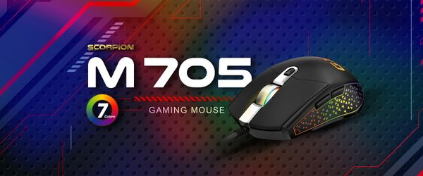 Chuột gaming có dây Genius Scorpion M705 màu đen